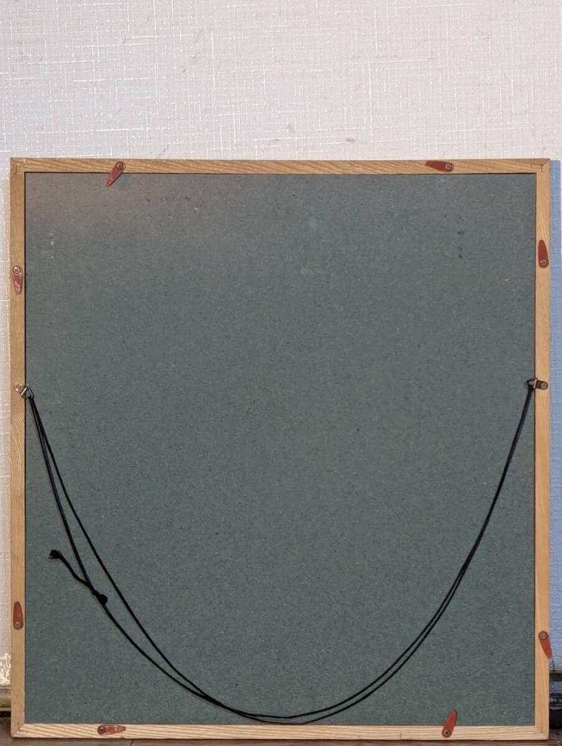 【真作】絵画　日本画（色紙）　鶏頭図　風雅な書画　秋の彩り　Z54