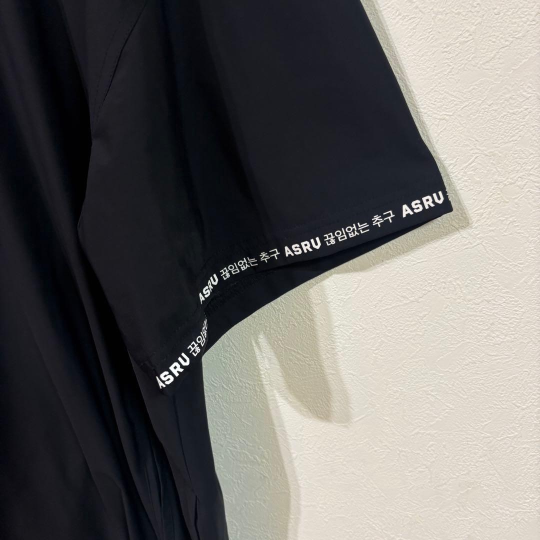 【ASRV】美品アスルー　ハーフジップ半袖ブルゾン　韓国　ブラック