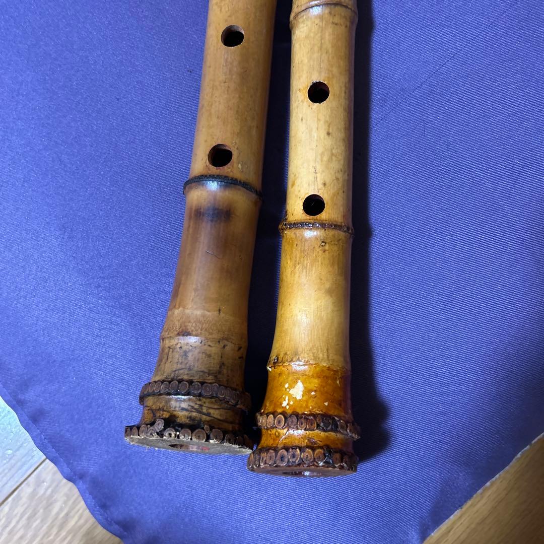 尺八本体 2本セット 竹製