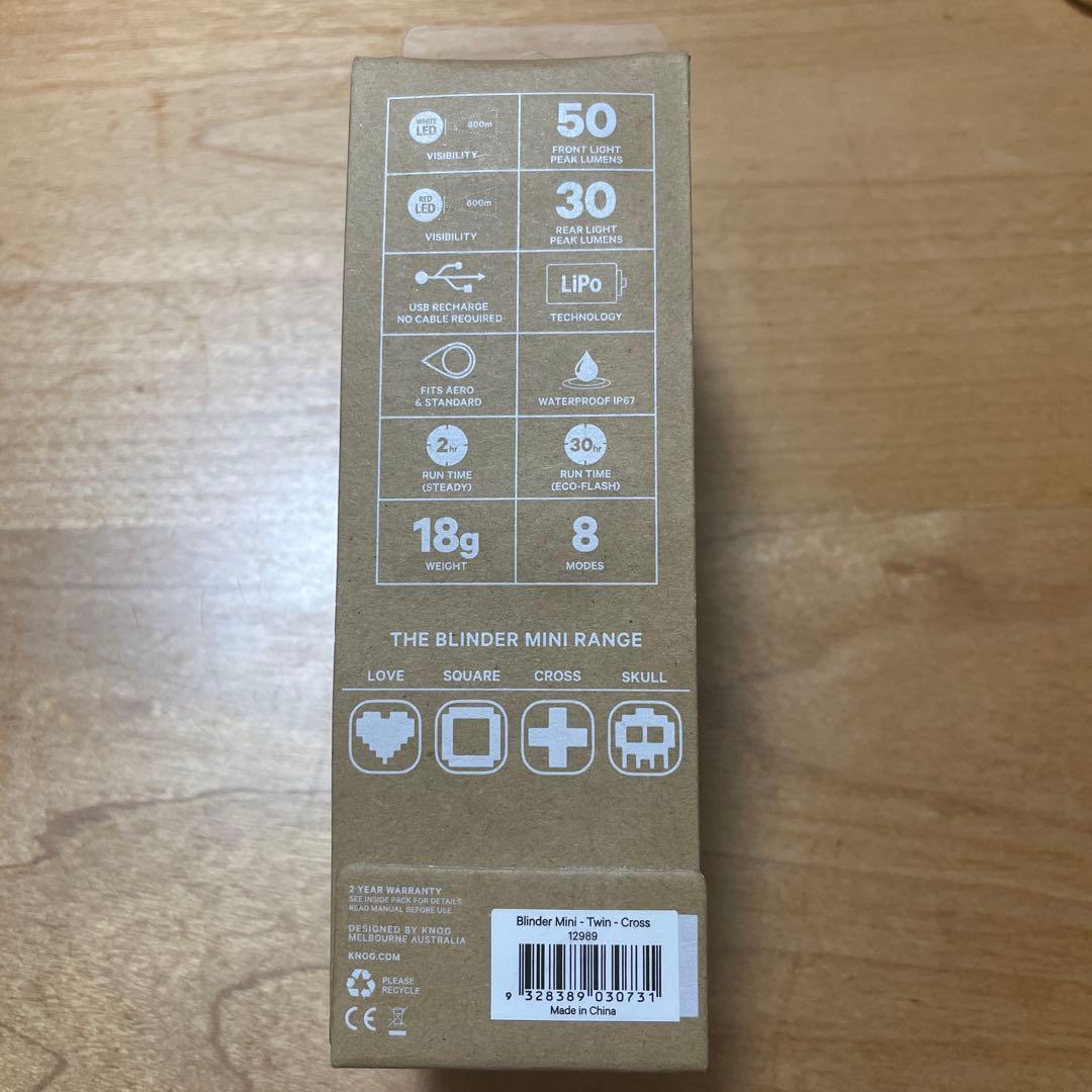 KNOG BLINDER TWIN CROSSノグ　ライト　前後　セット