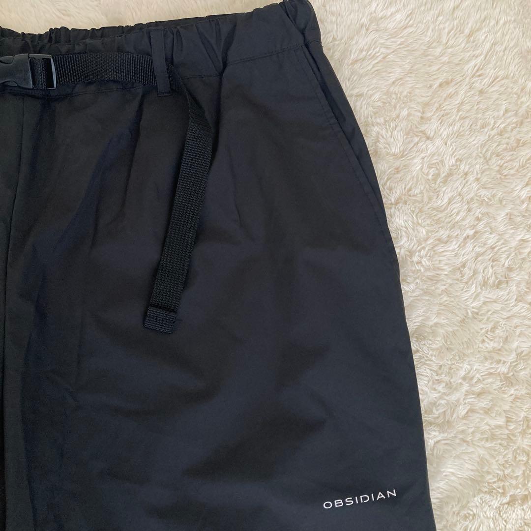 OBSIDIAN オブシディアン　レインパンツ　ブラック　XL