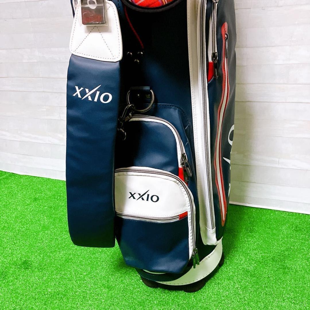 【極美品】XXIO キャディバッグ ネイビー 9型 47インチ対応 ゴルフ