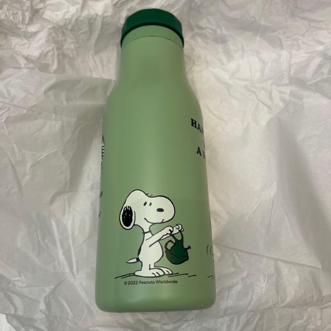 Starbucks Peanuts スヌーピー 水筒　グリーン　473ml