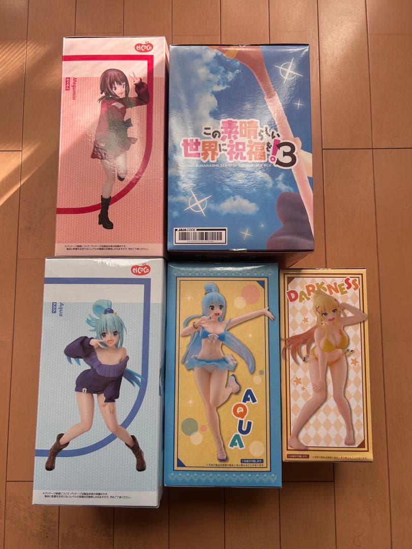 この素晴らしい世界に祝福を　このすば　フィギュア　アクア　めぐみん　ダクネス