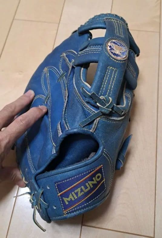ミズノライトフレックス 軟式グローブ 青