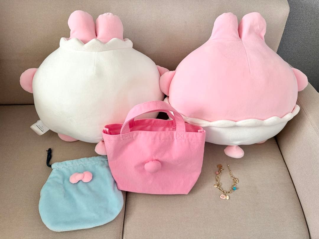 おぱんちゅうさぎ ぬいぐるみ ミニトート 巾着 ブレスレット セット