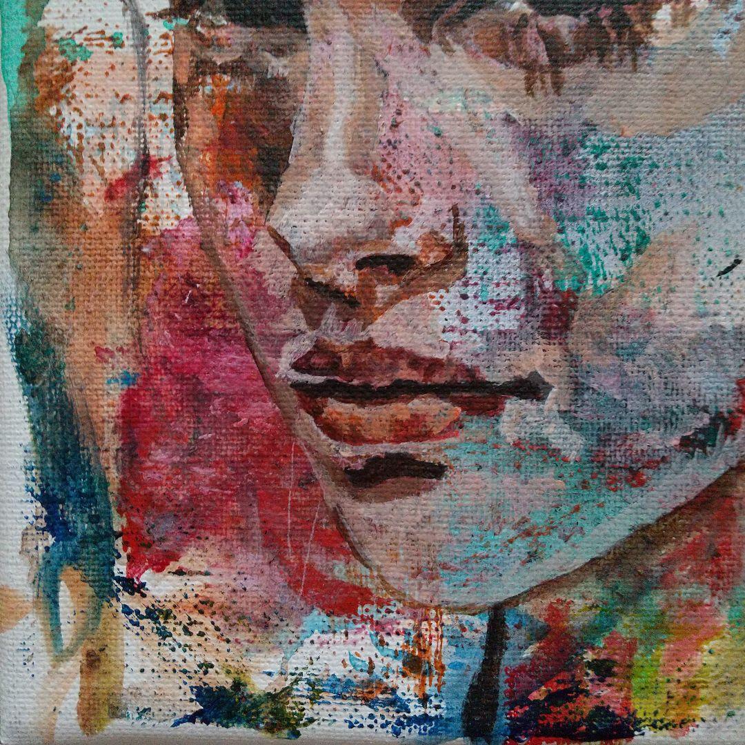 人物画#35 女性の肖像 アクリル画 3号