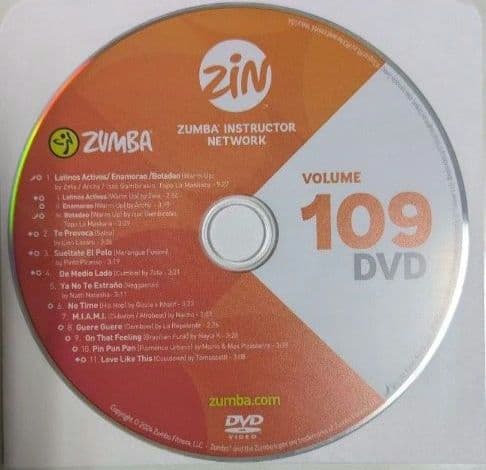 その他 Zumba zin DVD 108, 109, 110