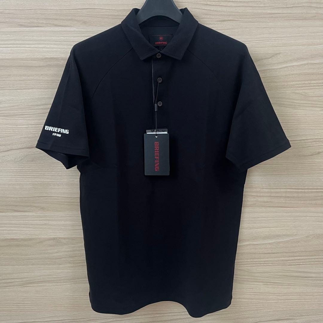 新品★50,600円 BRIEFING 春夏ゴルフセットアップ 黒シャツ＆パンツ