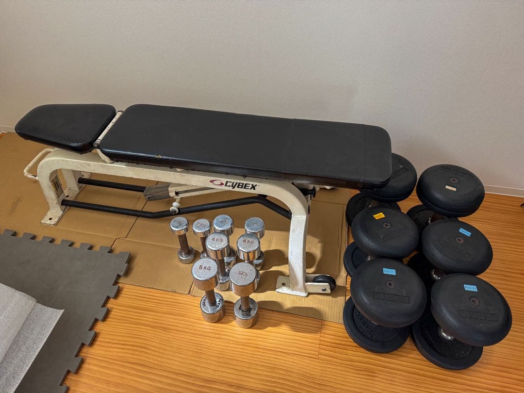 Cybex ベンチプレス台　IVANKO ダンベル セット