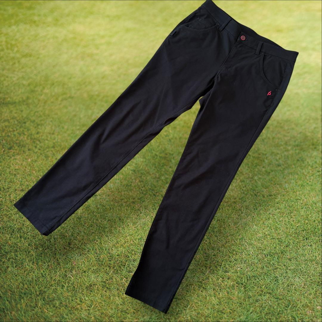 現行モデル　美品　パーリーゲイツ　パンツ　黒　L〜XL相当 コットン素材　5