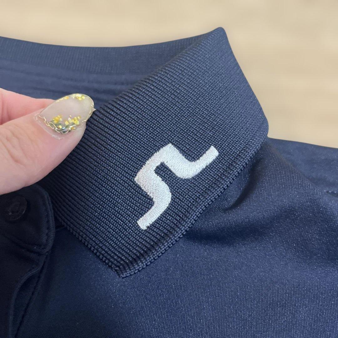 J.LINDEBERG ネイビー ポロシャツ レディース　L