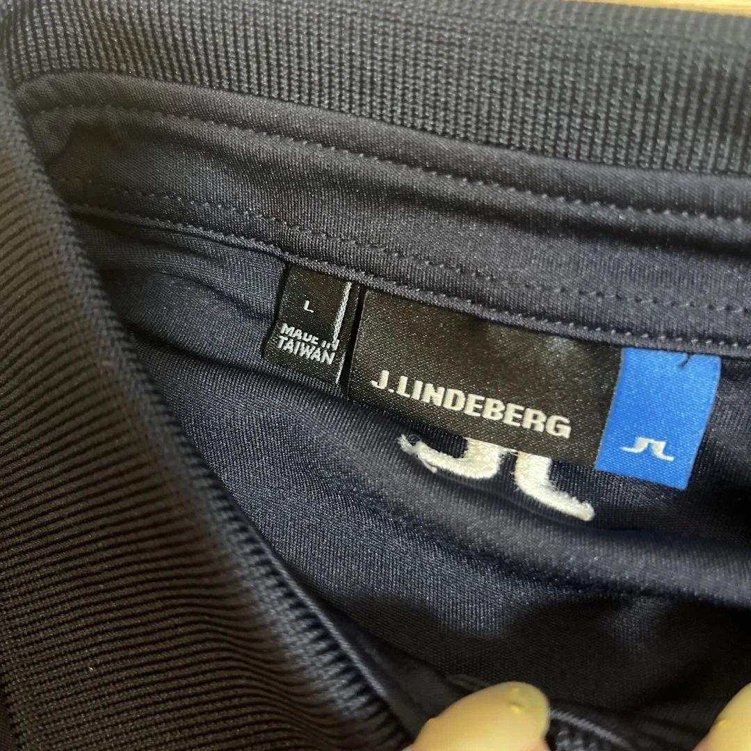 J.LINDEBERG ネイビー ポロシャツ レディース　L
