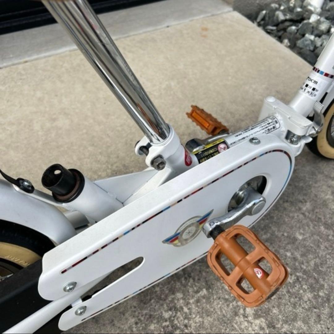 【愛知県引渡】10回ほど使用　14インチ　ピープル　自転車　補助輪　補助棒あり
