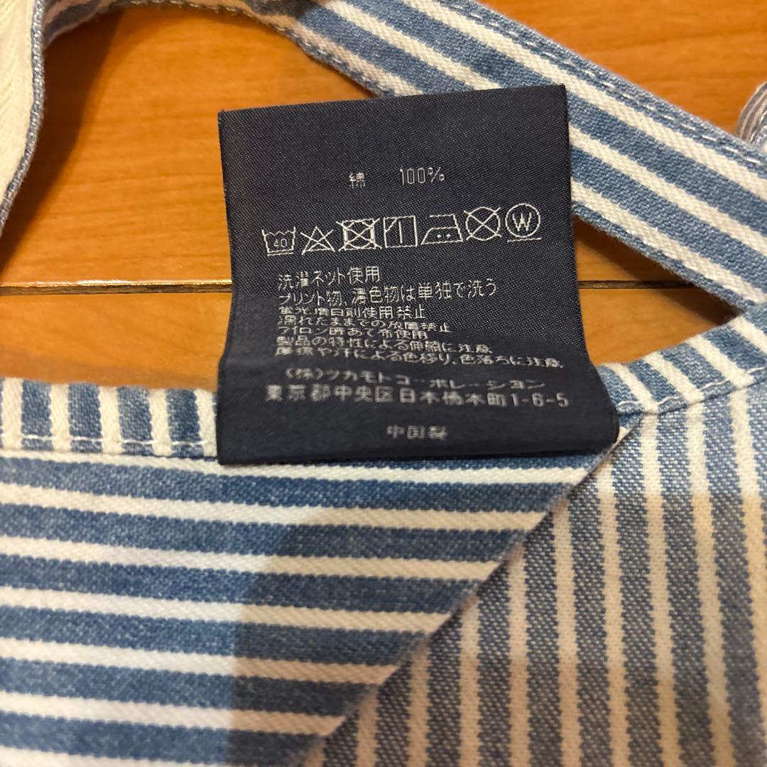『美品』 ラルフローレン　ヒッコリーストライプエプロン
