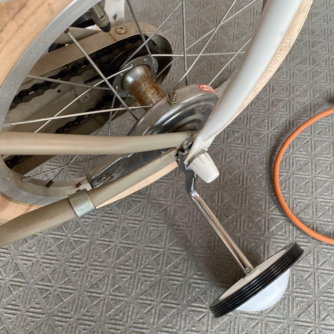 【送料込み】little tokyobike16インチ アイボリー 補助輪なし