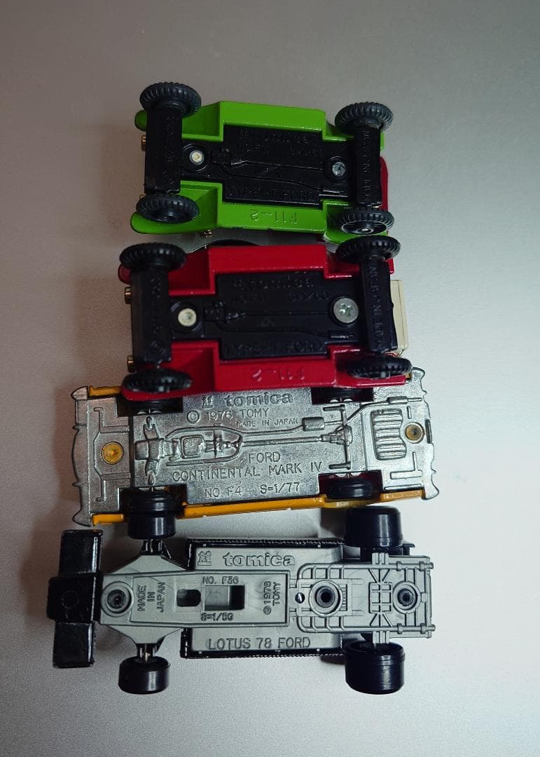 【日本製 トミカ】フォード車　4台（No.F4、F11、F36）
