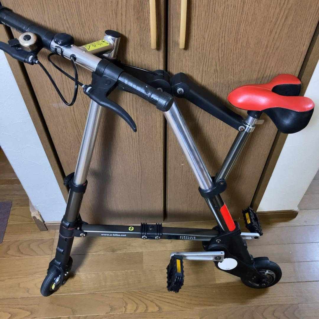 A-bike plus 折りたたみ自転車 　赤　軽量　折り畳み　コンパクト
