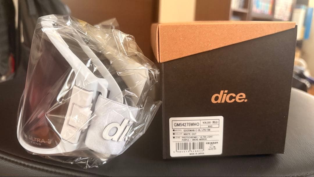スキー・スノーボードアクセサリー DICE BOARD GOGGLE GOODMAN WHITEOUT