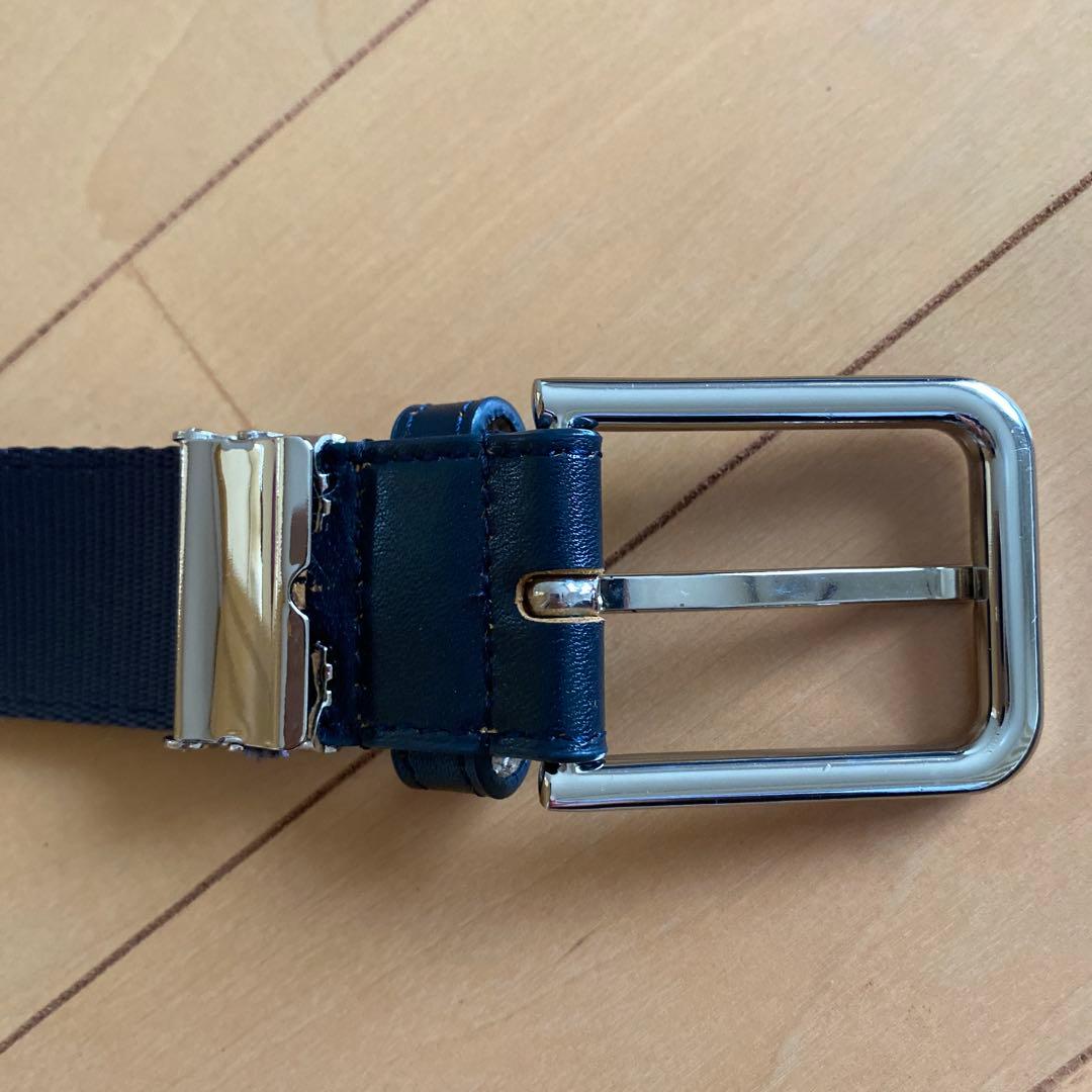 PEARLY GATES ロゴ入りベルト 黒
