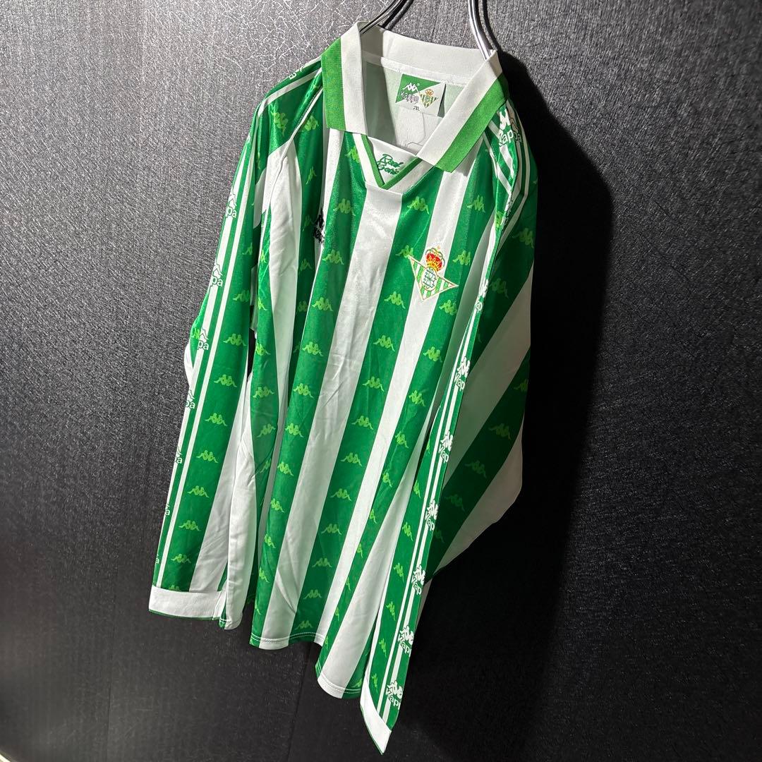 【★レアル・ベティス】 Kappa サッカー レトロ ユニフォーム 長袖 2XL