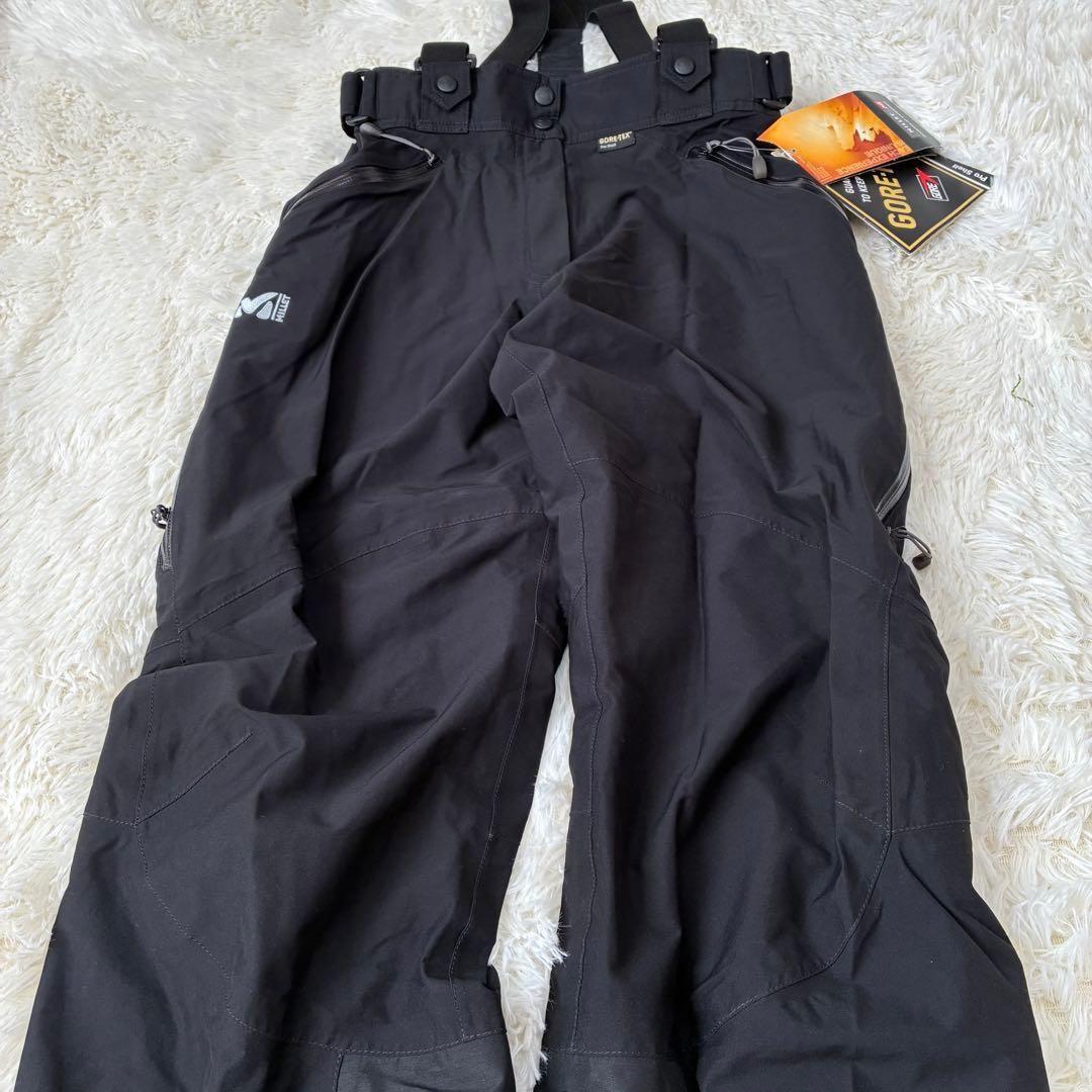 タグ付き　ミレー GORE-TEX PRO 黒　Mサイズ　雪山　サスペンダー付き