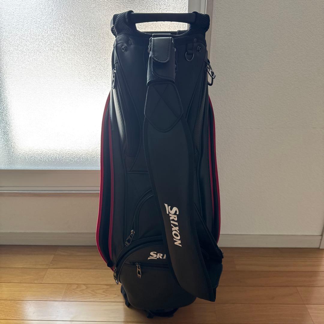 スリクソン　SRIXON キャディバッグ　9.5インチ 黒 赤