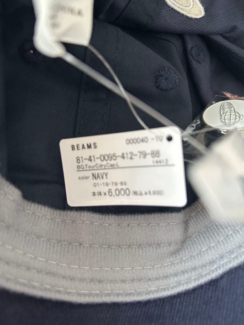 新品未使用☆BEAMS GOLF ネイビーキャップ