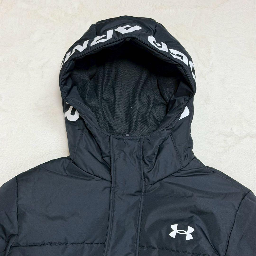 新品 XL UNDER ARMOUR ベンチコート 洗える　ロゴ 着丈121cm