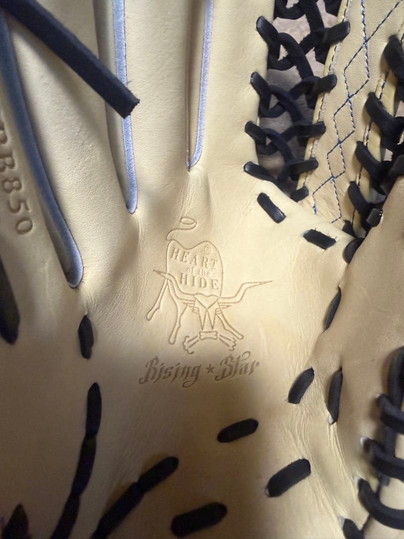 Rawlings 硬式グローブ クリーム色 収納袋付き