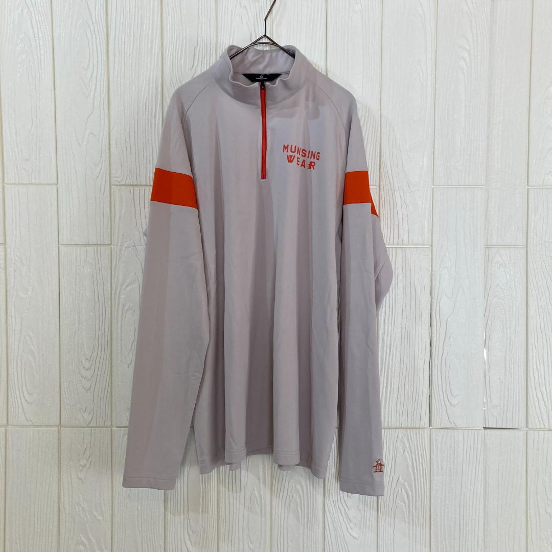 XL　長袖シャツ　Munsingwear ハーフジップ