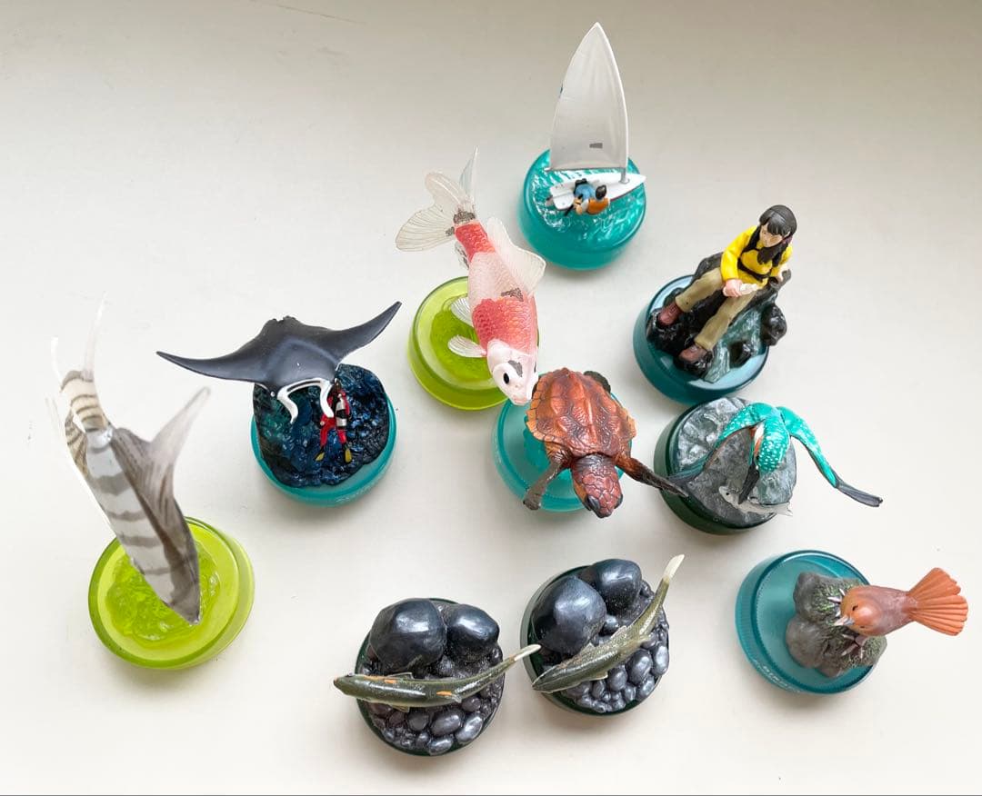 ユージン　海洋堂　原色淡水魚図鑑I 原色淡水魚図鑑II 原色観賞用魚　金魚　亀