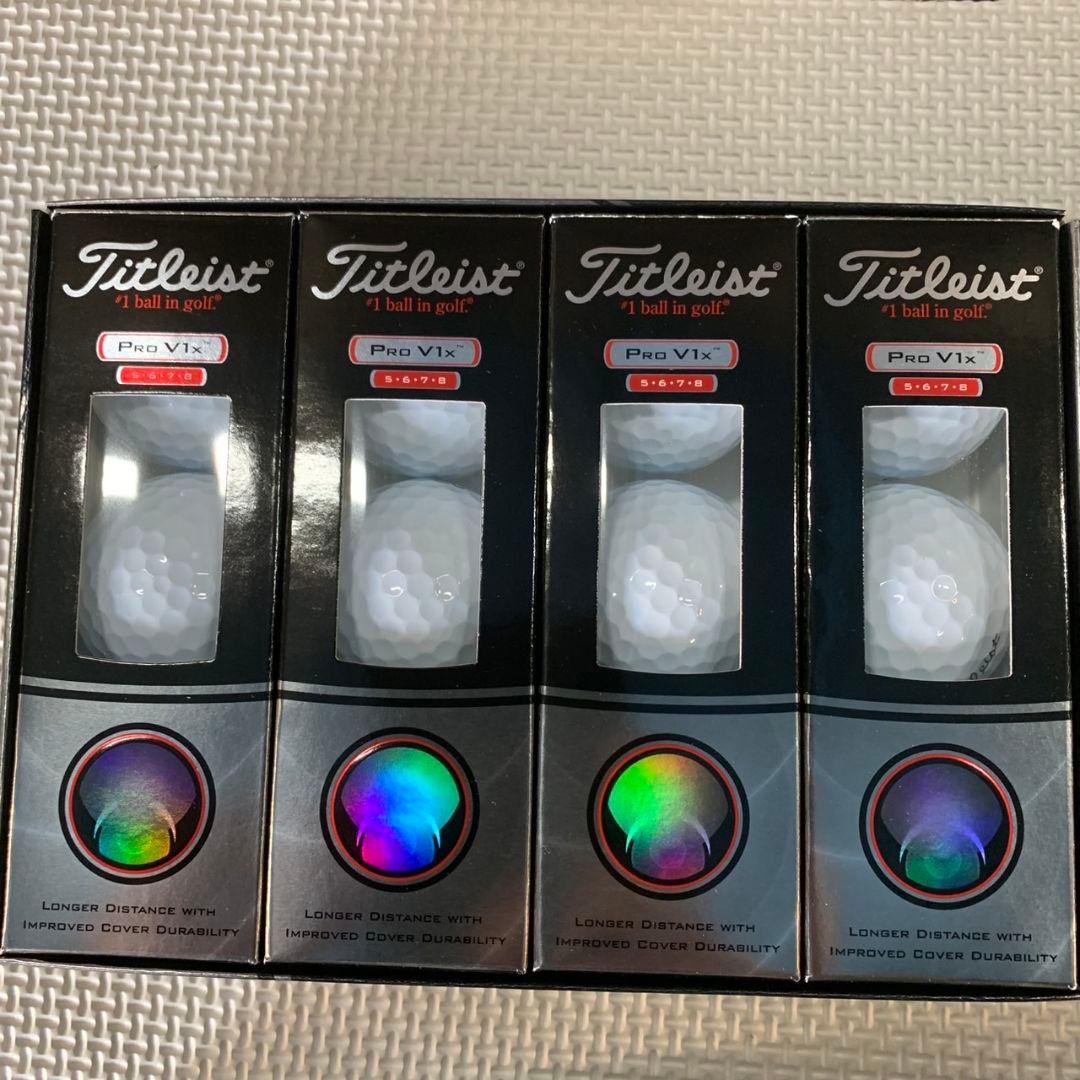 H066\"未使用 Titleist ゴルフボール PRO V1x 2点セット