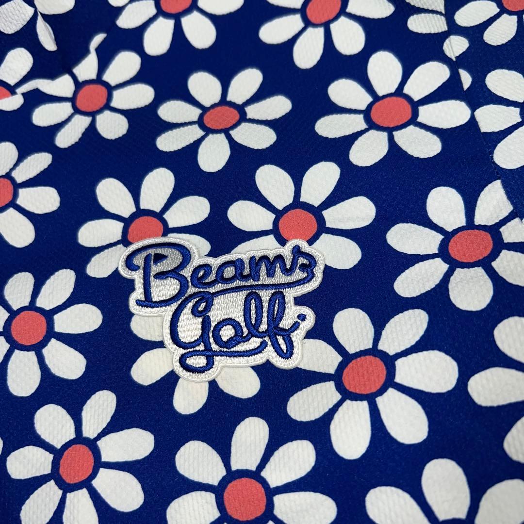 美品　BEAMS GOLF ビームスゴルフ花柄総柄　半袖シャツ