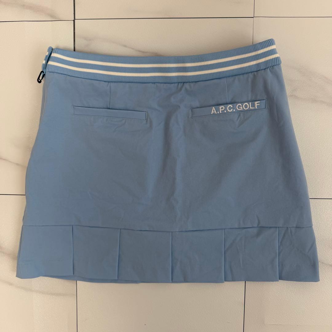A.P.C. GOLF ライトブルースカート　刺繍ロゴ　Mサイズ
