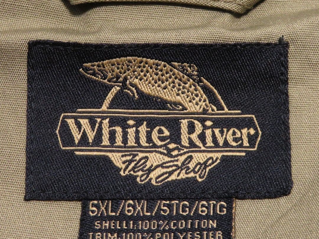 新品 デット ビックサイズ White  フィッシングベスト フライ