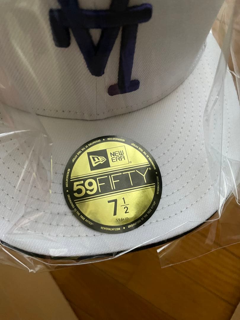 NEW ERA 逆さロゴ 白 キャップ 7 1/2