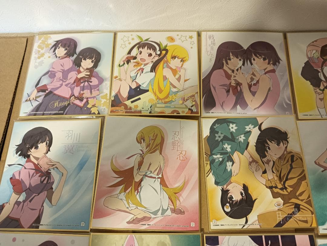 【新品未開封】物語　シリーズ 色紙ART 全16種セット コンプリート