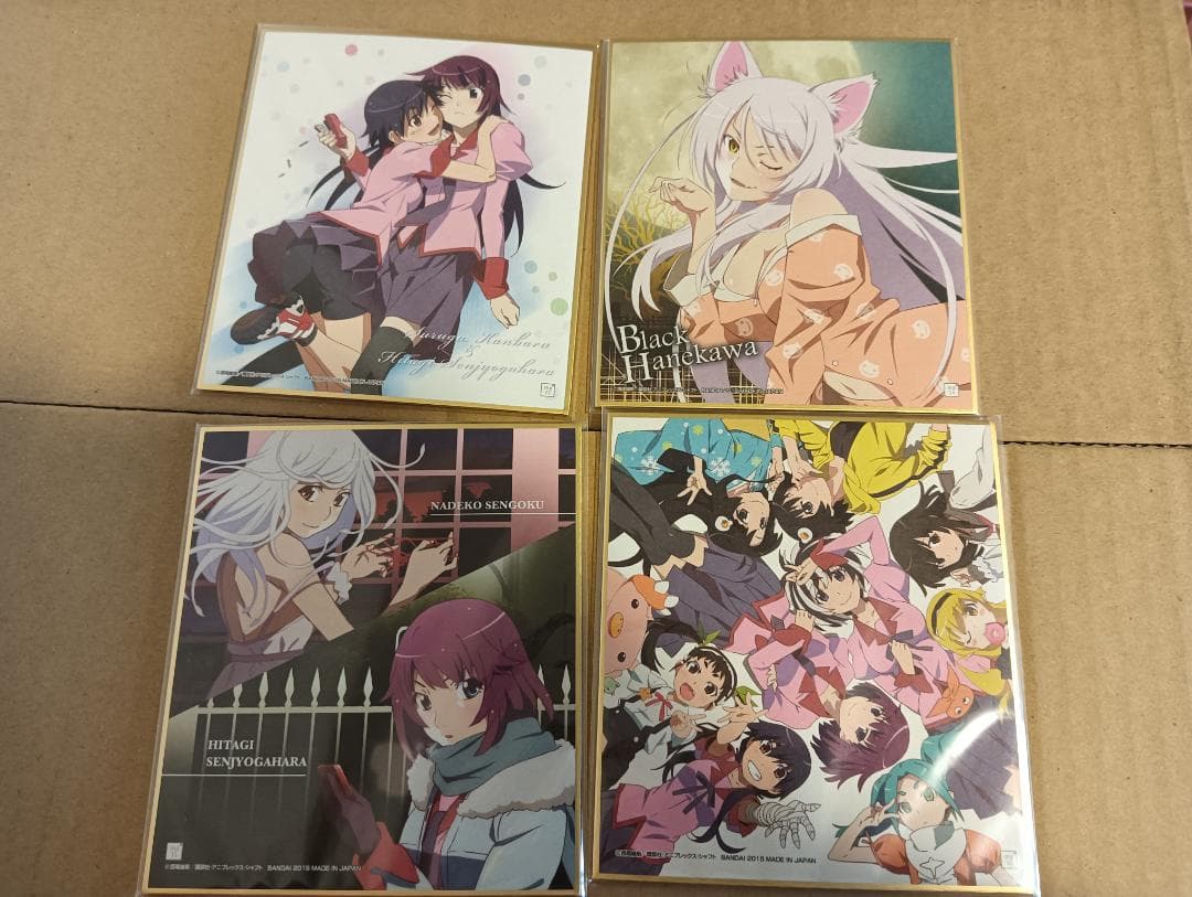 【新品未開封】物語　シリーズ 色紙ART 全16種セット コンプリート