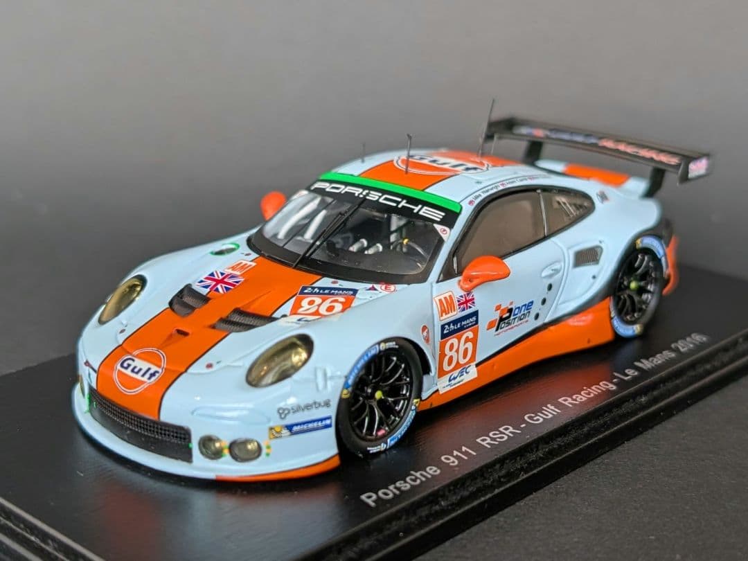 スパーク 1/43 ポルシェ 911 RSR Gulf Racing 2016