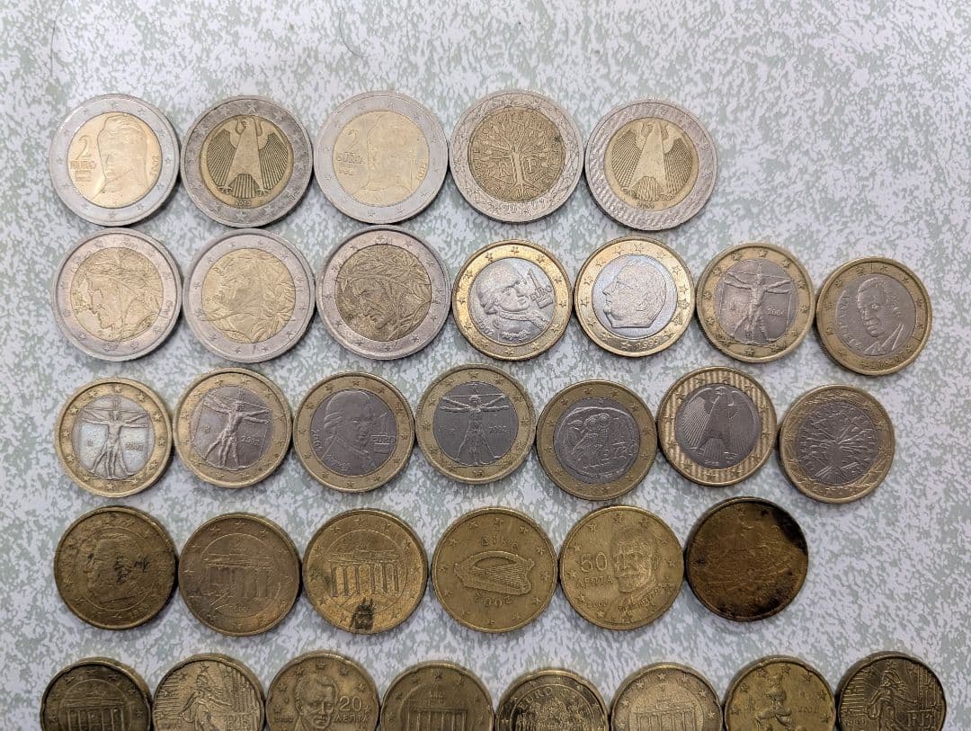 ユーロ 硬貨 まとめ 外国