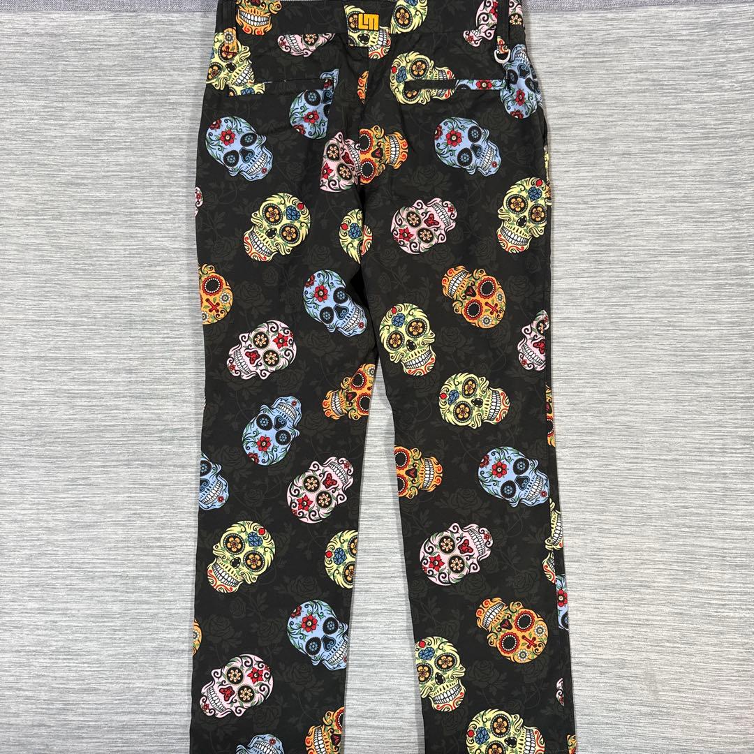 美品 LOUD MOUTH ラウドマウス　スカル総柄　パンツ