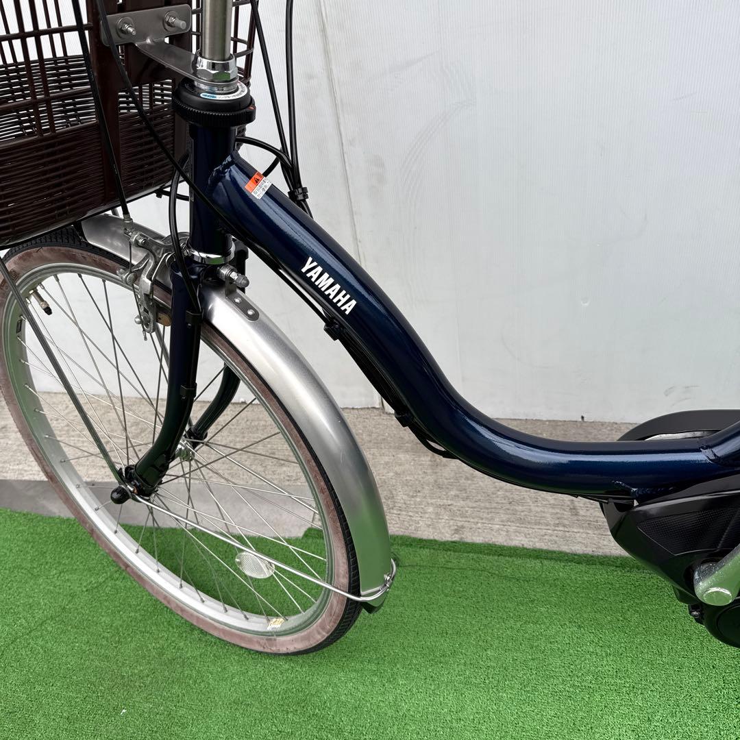 YAMAHAヤマハ電動アシスト自転車24インチ バッテリー12.3Ahブルー美品