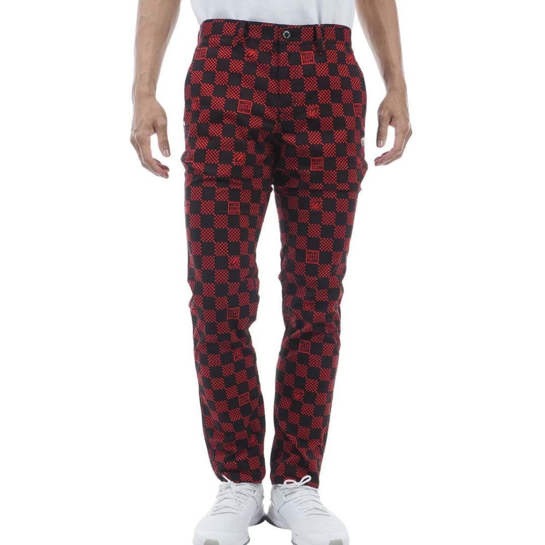 新品　マスターバニー　MBE　パーリーゲイツ　ストレッチゴルフパンツ　チェック