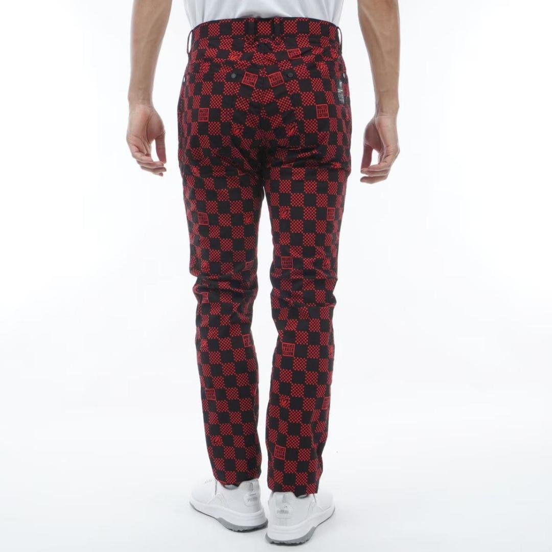 新品　マスターバニー　MBE　パーリーゲイツ　ストレッチゴルフパンツ　チェック