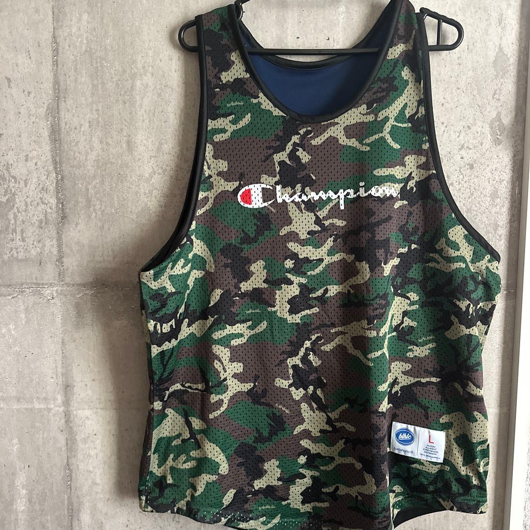 Champion×ballaholicコラボ迷彩柄 リバーシブル