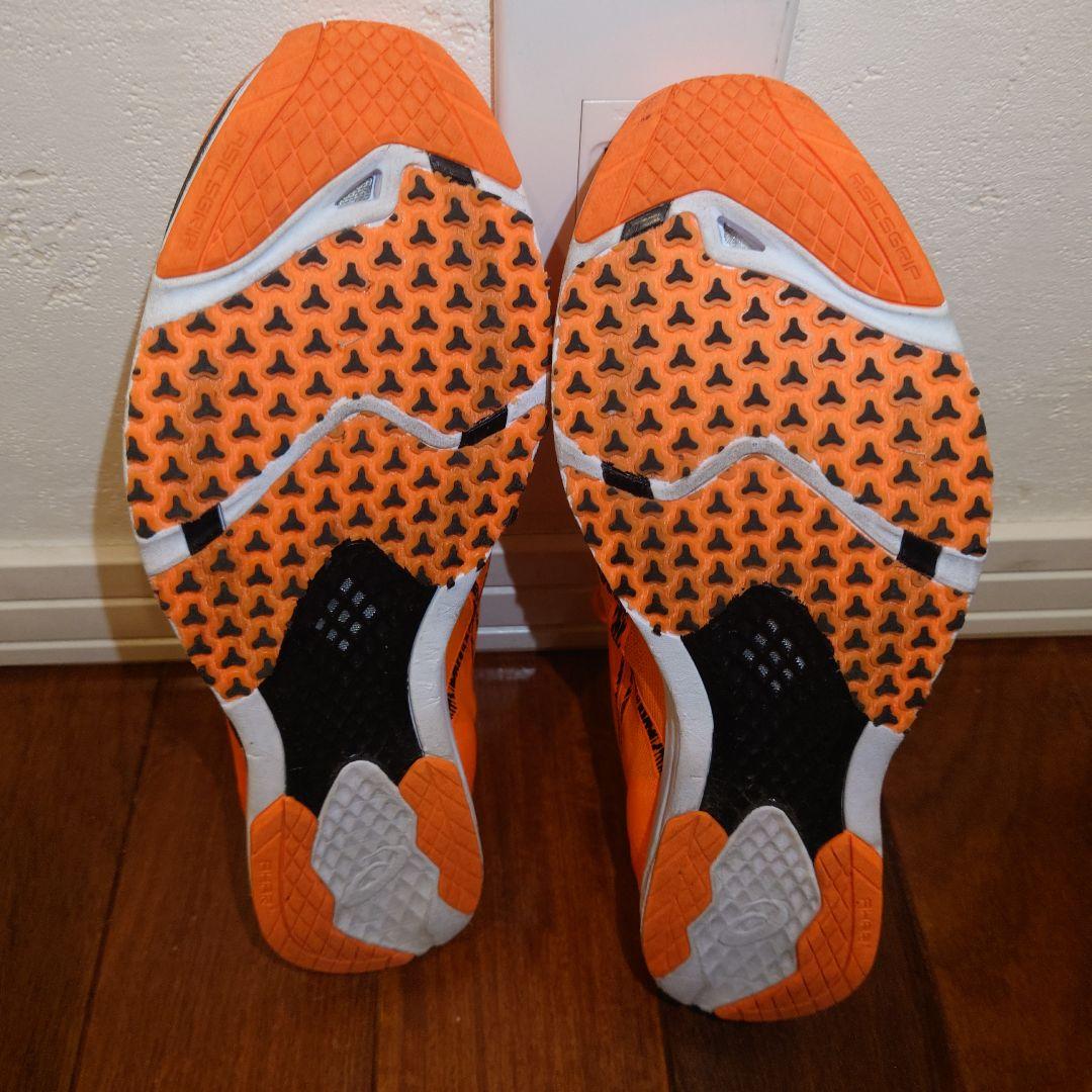 ASICS オレンジ スパイクシューズ 26.0cm