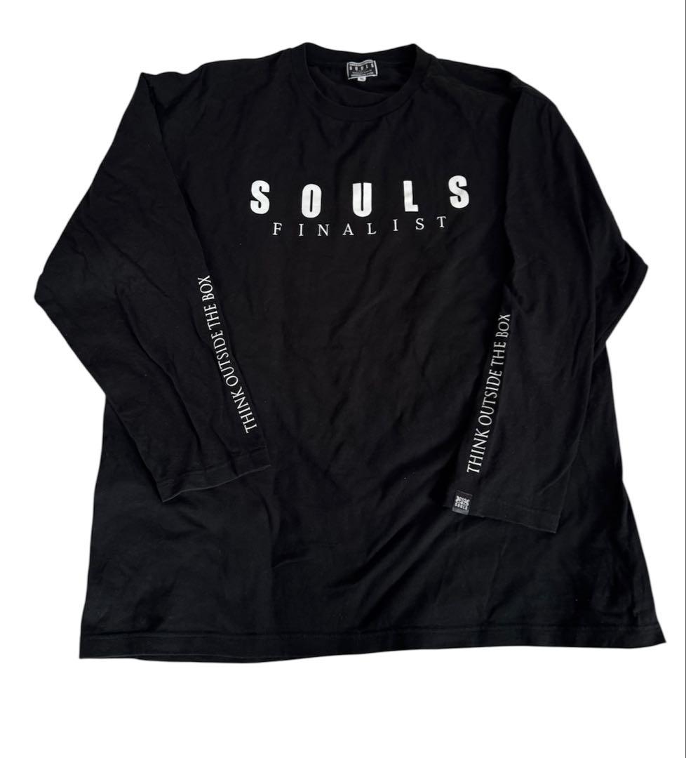 SOULS ソウルズ ロンT 長袖Tシャツ 黒 4L ロングTシャツ