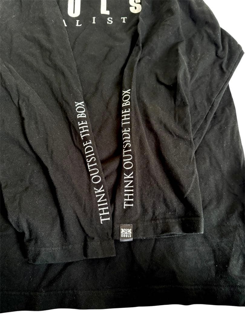SOULS ソウルズ ロンT 長袖Tシャツ 黒 4L ロングTシャツ