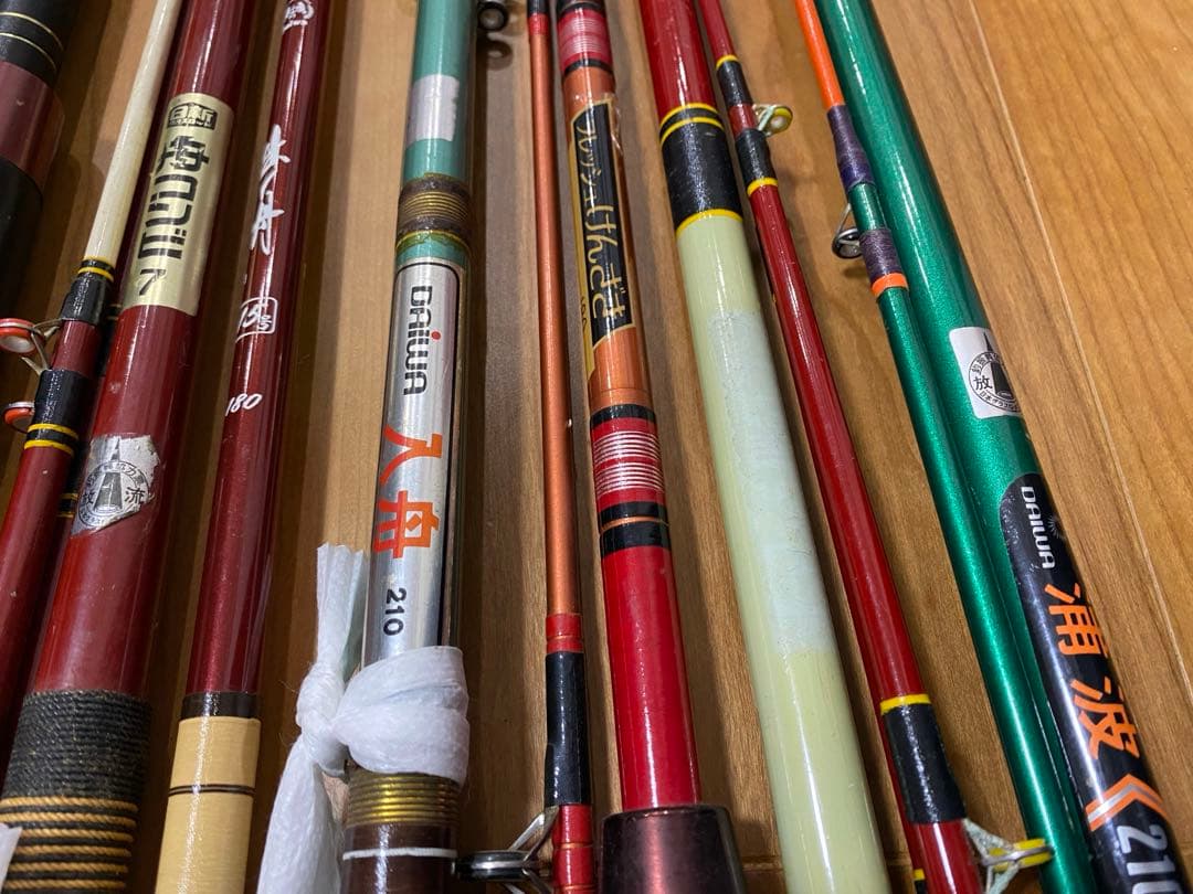 海釣り　船竿　船釣り　Daiwa ダイワ　磯竿　８本セット　シマノ　ロッドケース